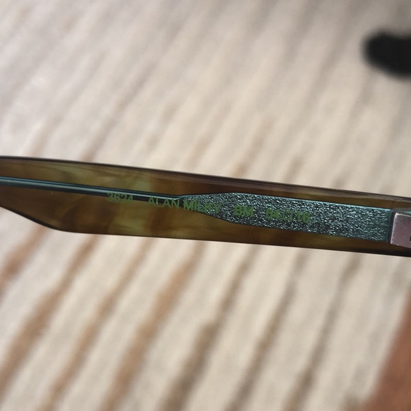 Bevel Eyeglass Frames - Brown/Mint - Picture 9 of 11